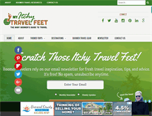 Tablet Screenshot of myitchytravelfeet.com